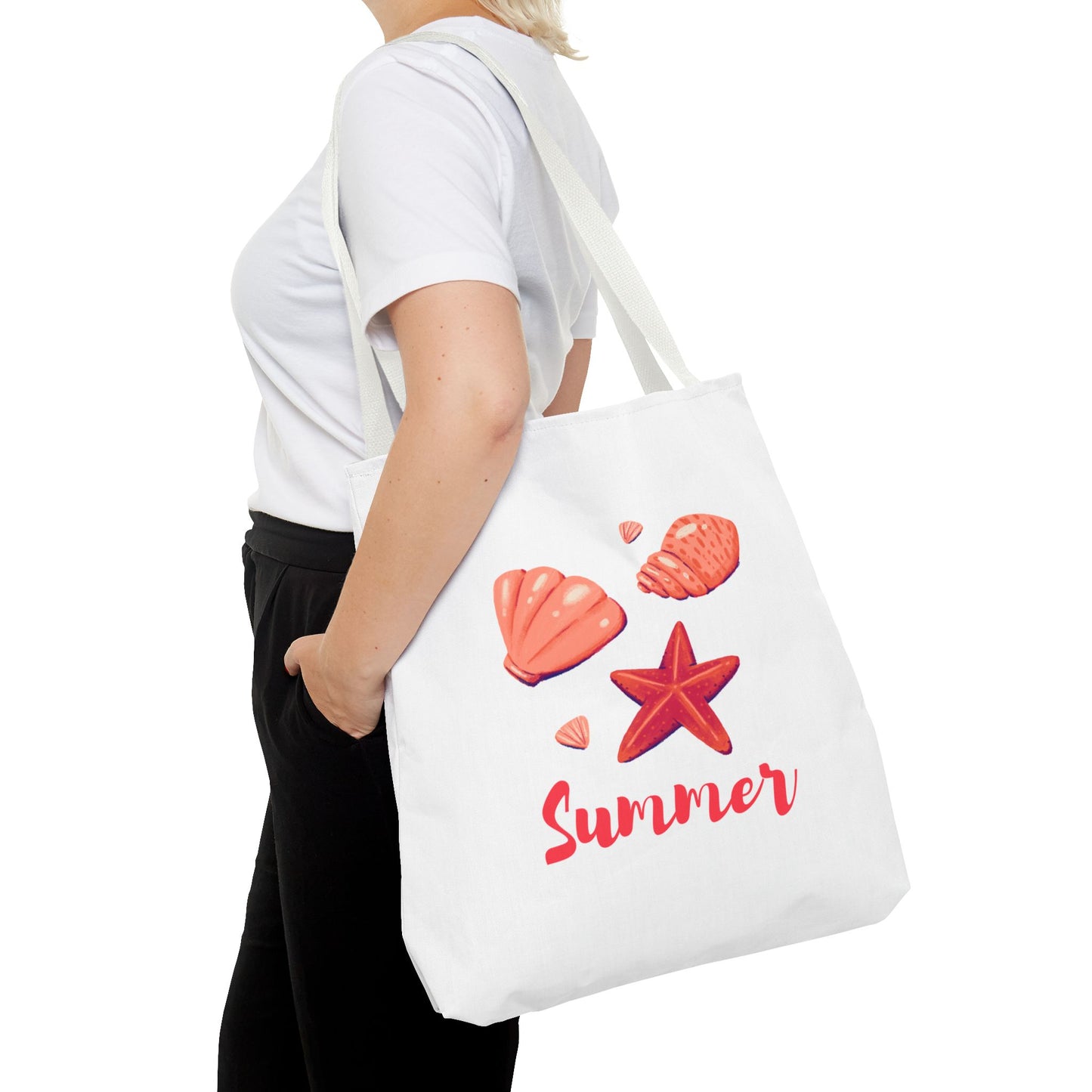 Summer Vibes Tote Bag, Beach Bag, Eco-Friendly Shopping Tote