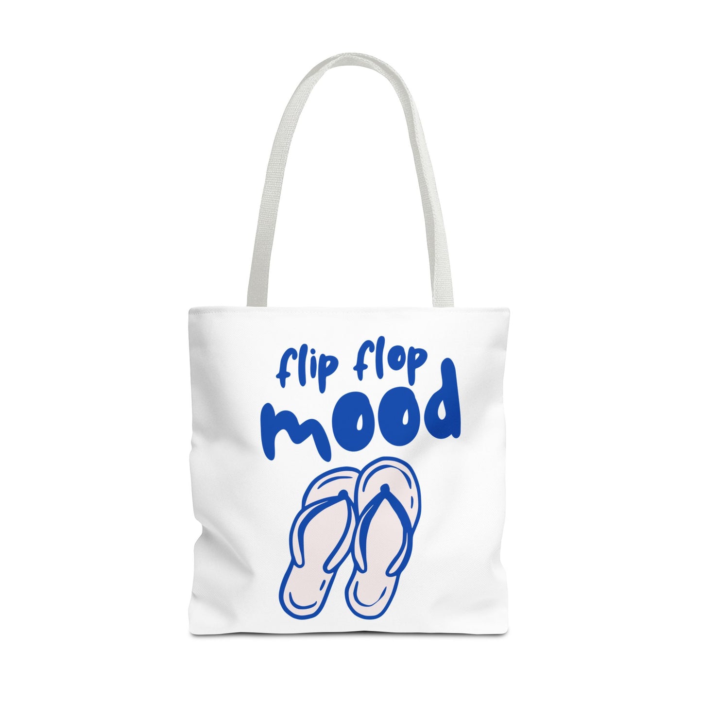 Beach vibes Tote Bag, eco friendly, flip flop mood graphic tote bag