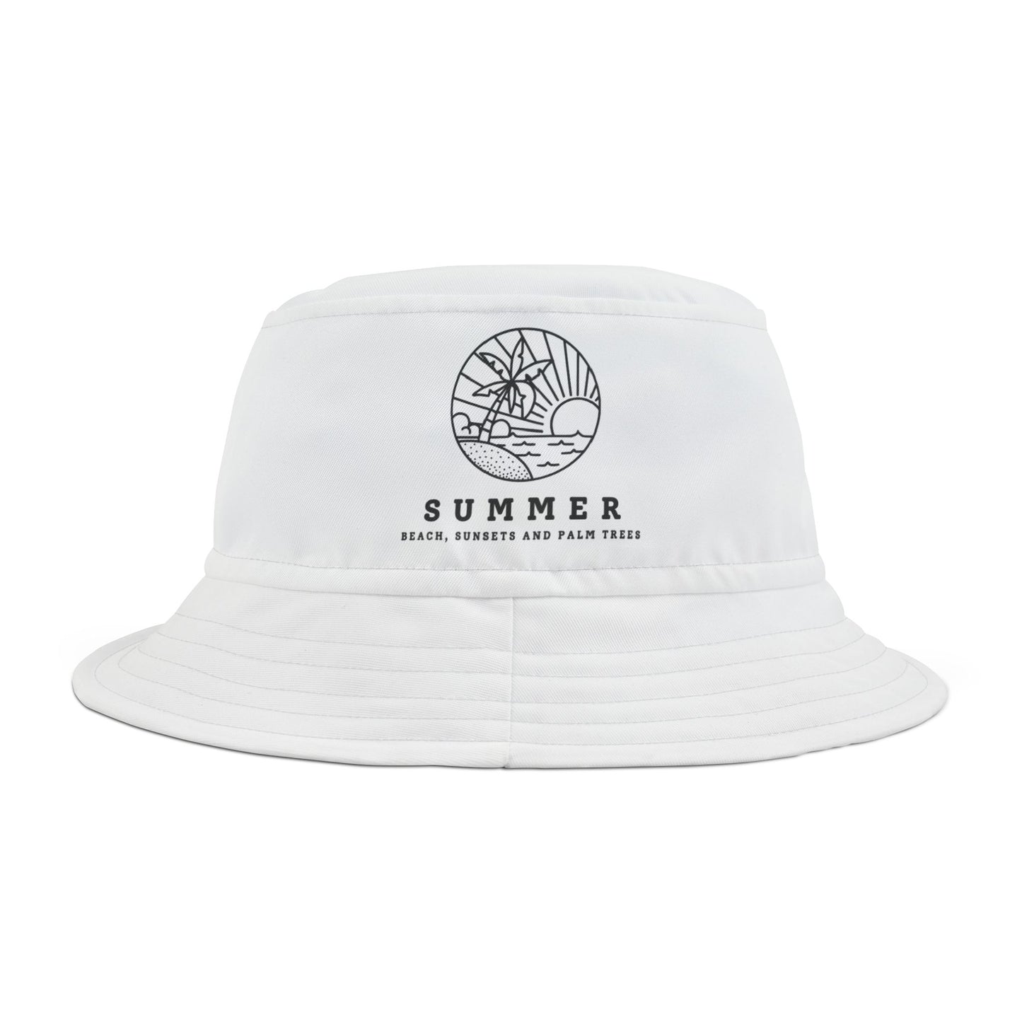 Summer Vibes Bucket Hat, Beach Hat, Outdoor Accessories, Unisex Fashion, Sun Protection Headwear