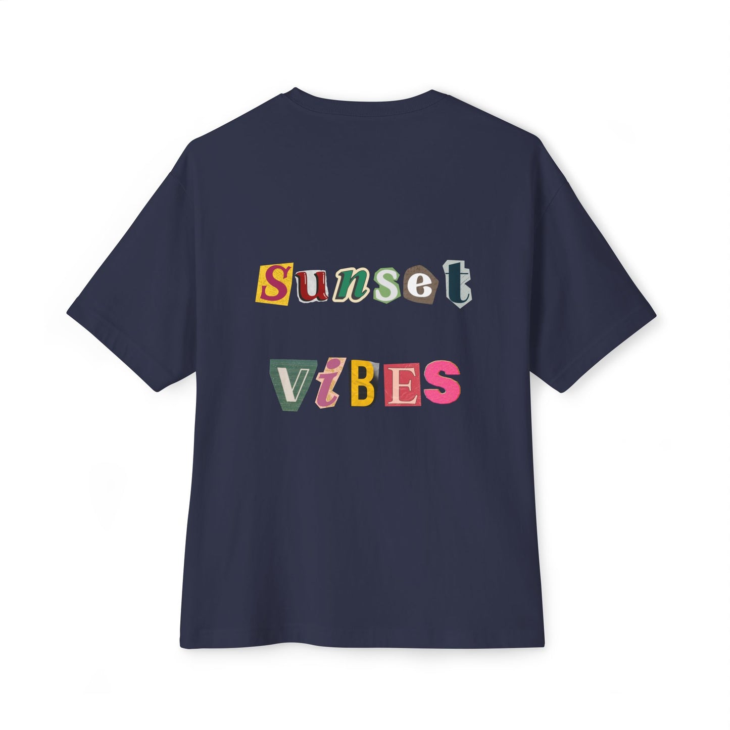 Sunset Vibes Oversized Tee, Relaxed Unisex T-Shirt, Summer Beachwear
