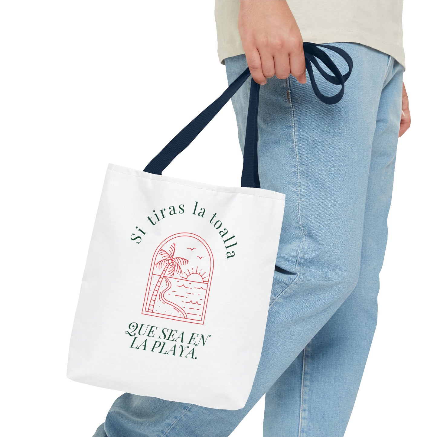 Tote Bag with Beach Vibes, Perfect for Summer Travel, Reusable Shopping Tote, Eco-Friendly Beach Bag