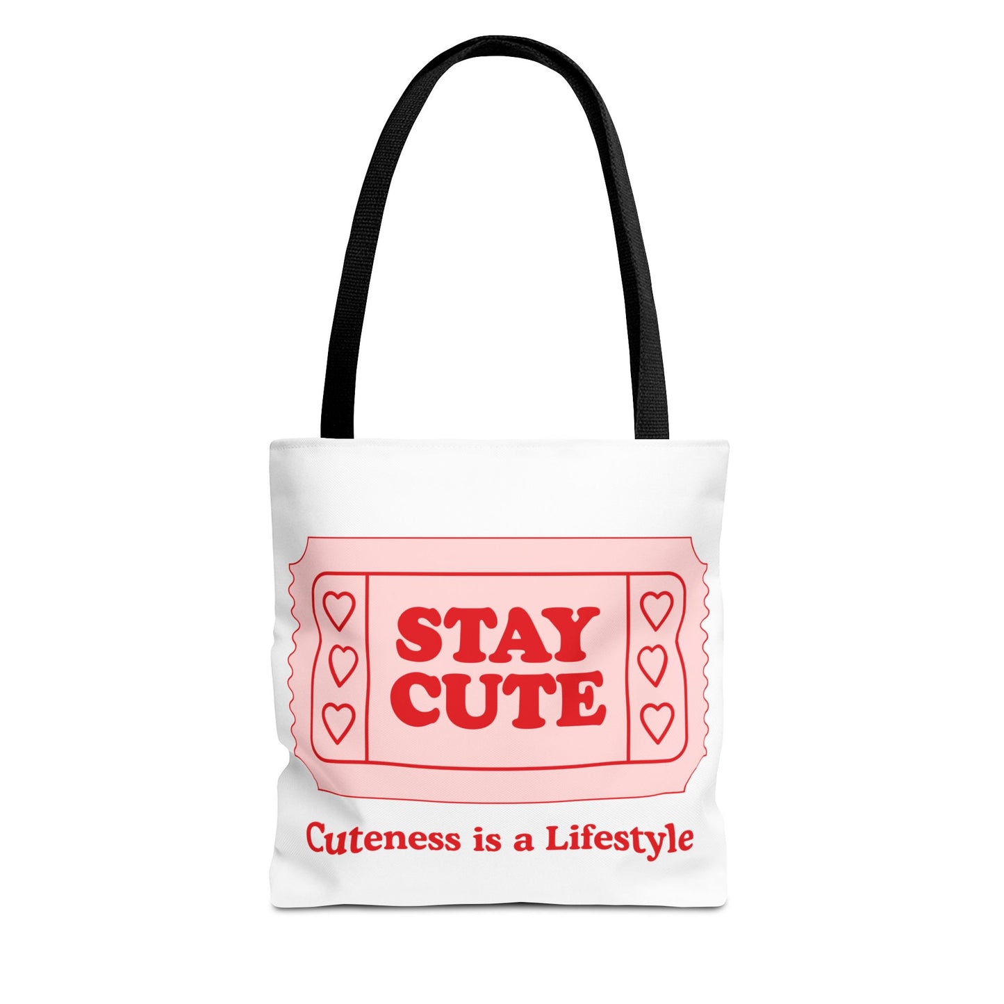 Cute Stay Cute Tote Bag, Shopping Lifestyle Cute Accessories