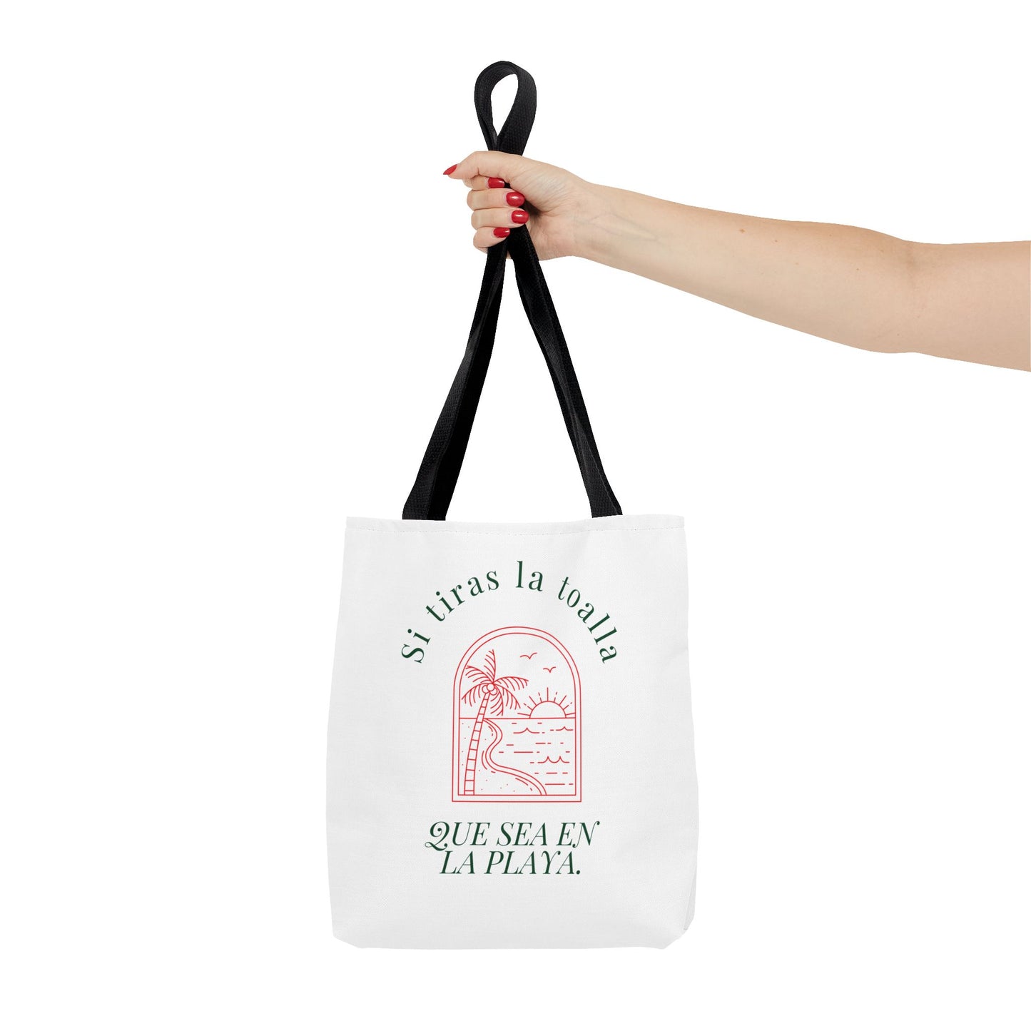 Tote Bag with Beach Vibes, Perfect for Summer Travel, Reusable Shopping Tote, Eco-Friendly Beach Bag