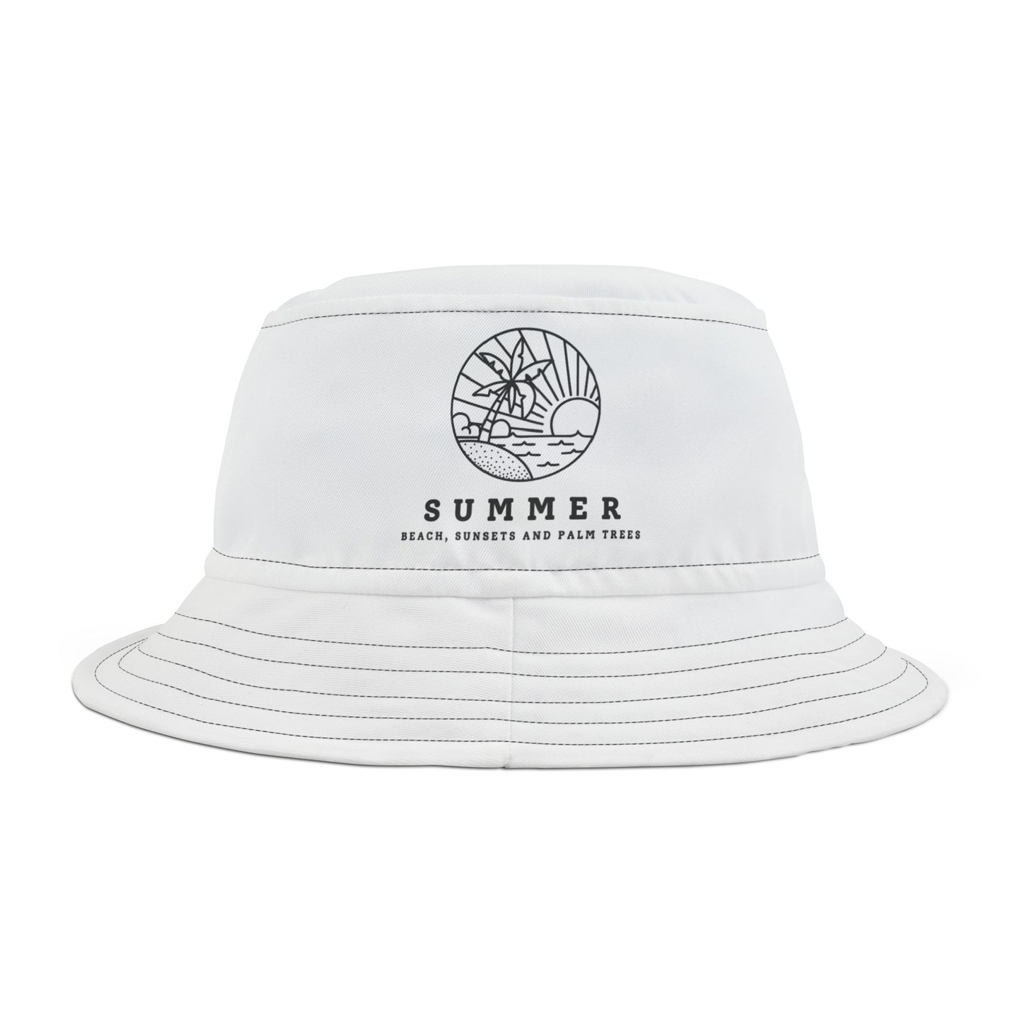 Summer Vibes Bucket Hat, Beach Hat, Outdoor Accessories, Unisex Fashion, Sun Protection Headwear