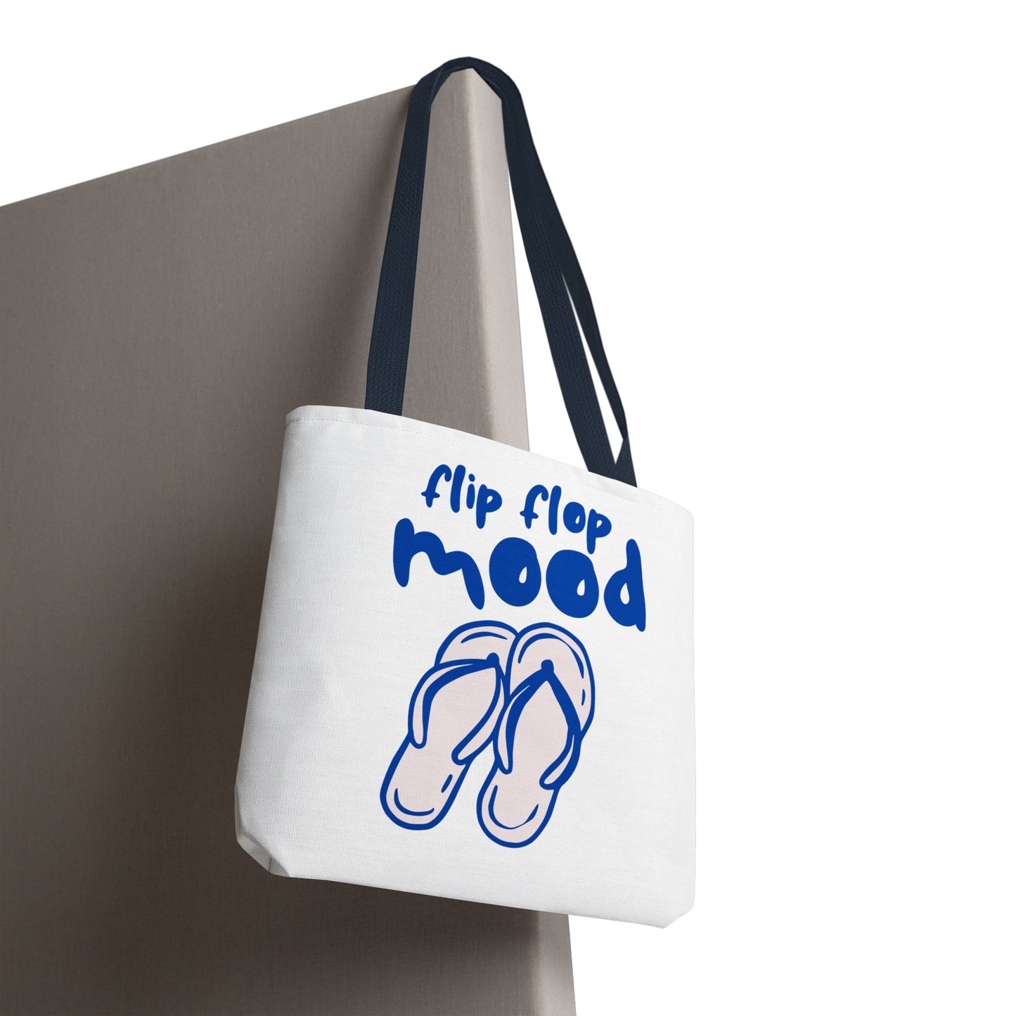 Beach vibes Tote Bag, eco friendly, flip flop mood graphic tote bag