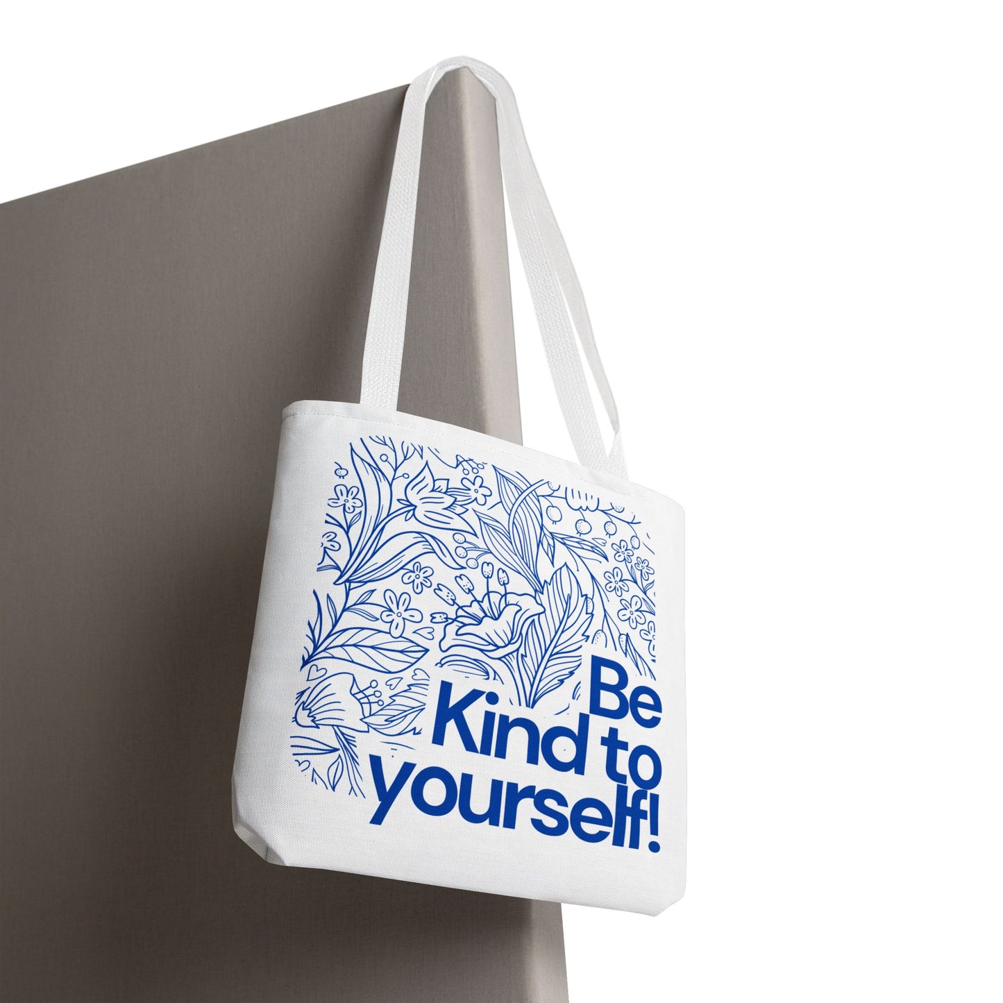 Be Kind to Yourself Tote Bag, Motivational Reusable Bag, Eco-Friendly Shopping Tote