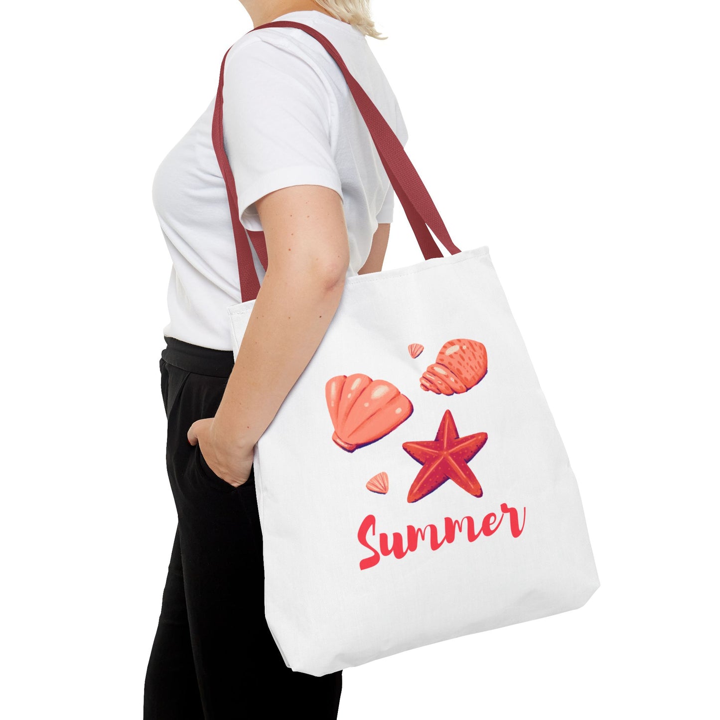 Summer Vibes Tote Bag, Beach Bag, Eco-Friendly Shopping Tote