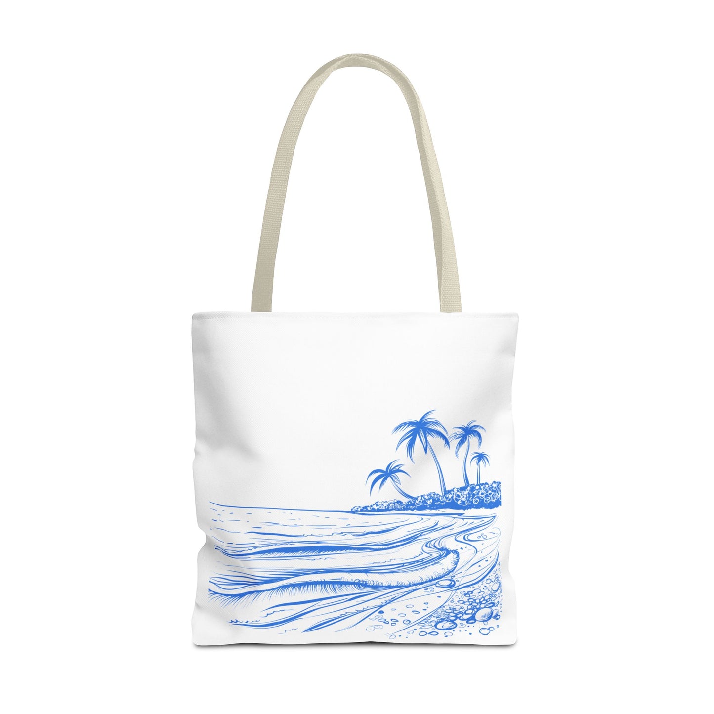 Tropical Beach Tote Bag, Stylish Summer Carryall Accessory, Vacation Bag, Beach Day Essentials