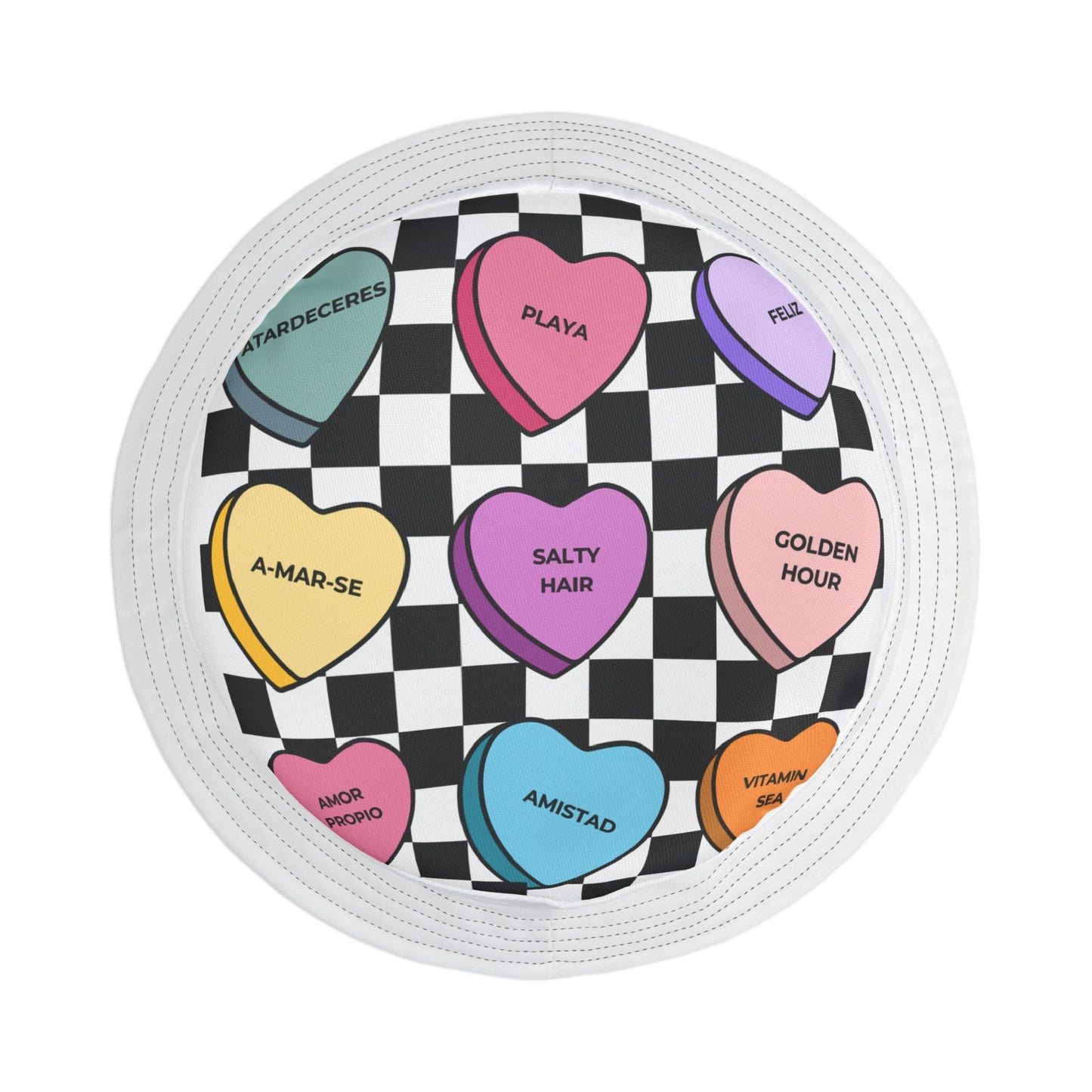 Colorful Bucket Hat, Fun Summer Accessory, Unisex Outdoor Style