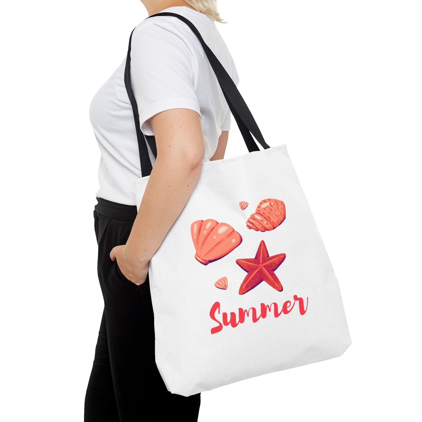 Summer Vibes Tote Bag, Beach Bag, Eco-Friendly Shopping Tote