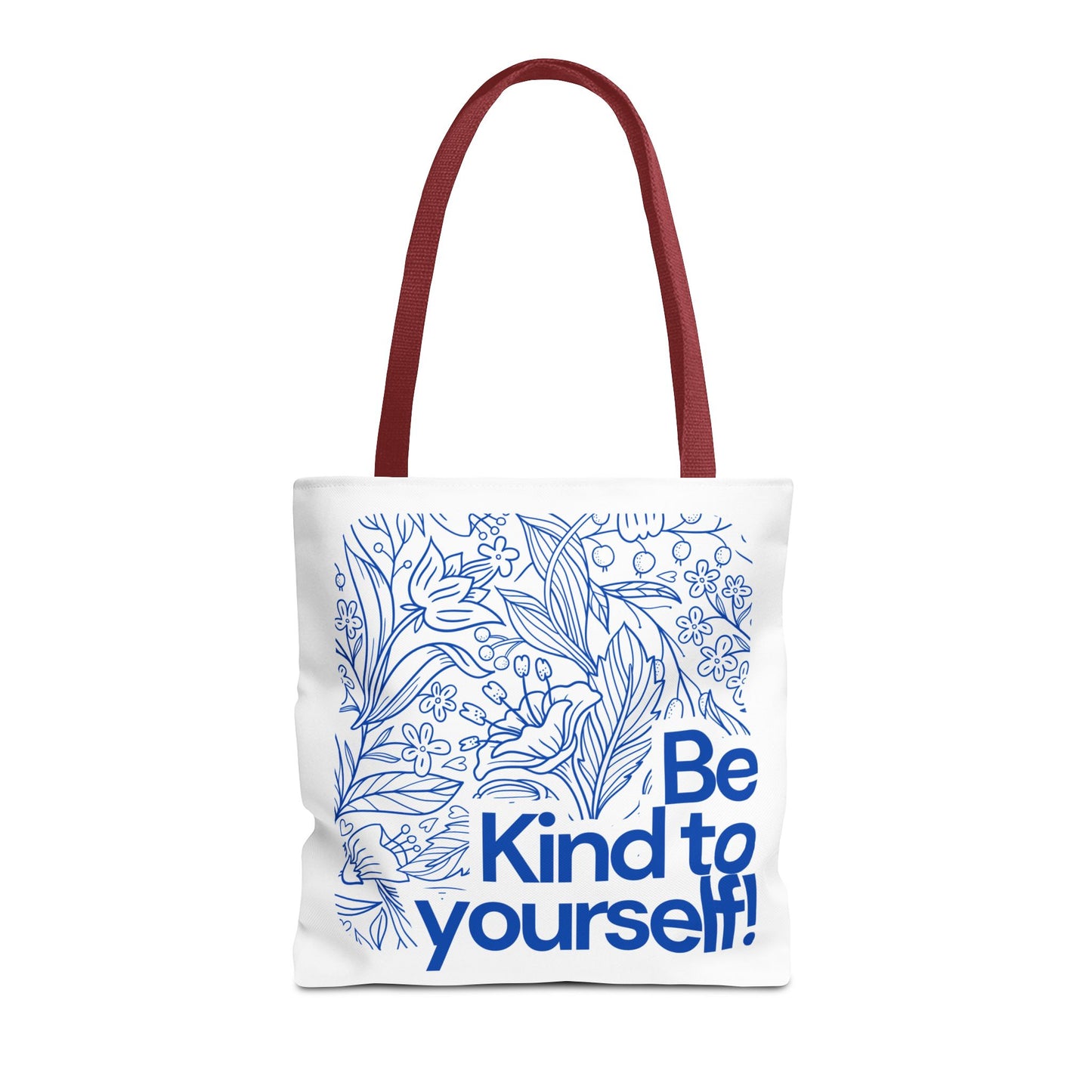 Be Kind to Yourself Tote Bag, Motivational Reusable Bag, Eco-Friendly Shopping Tote