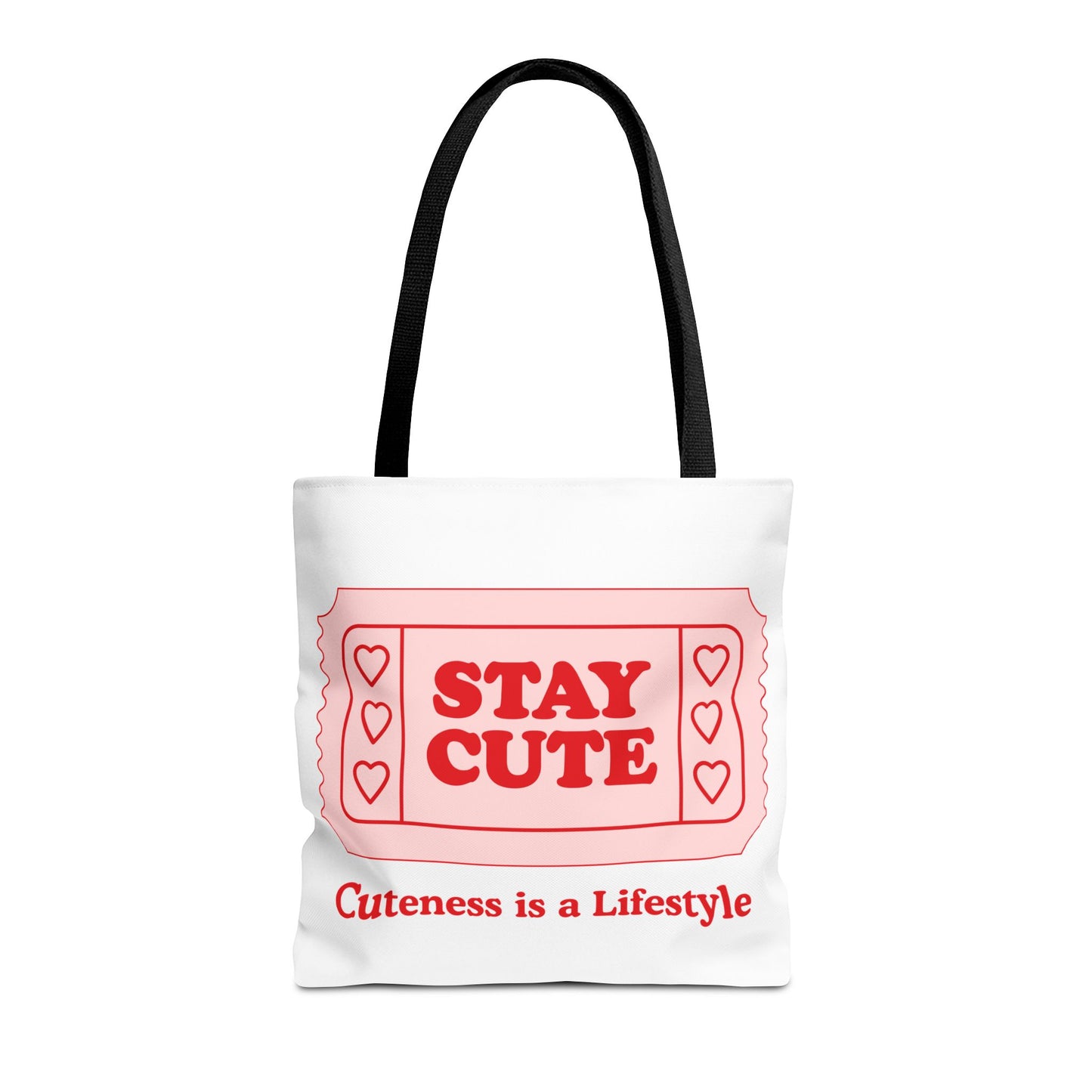 Cute Stay Cute Tote Bag, Shopping Lifestyle Cute Accessories