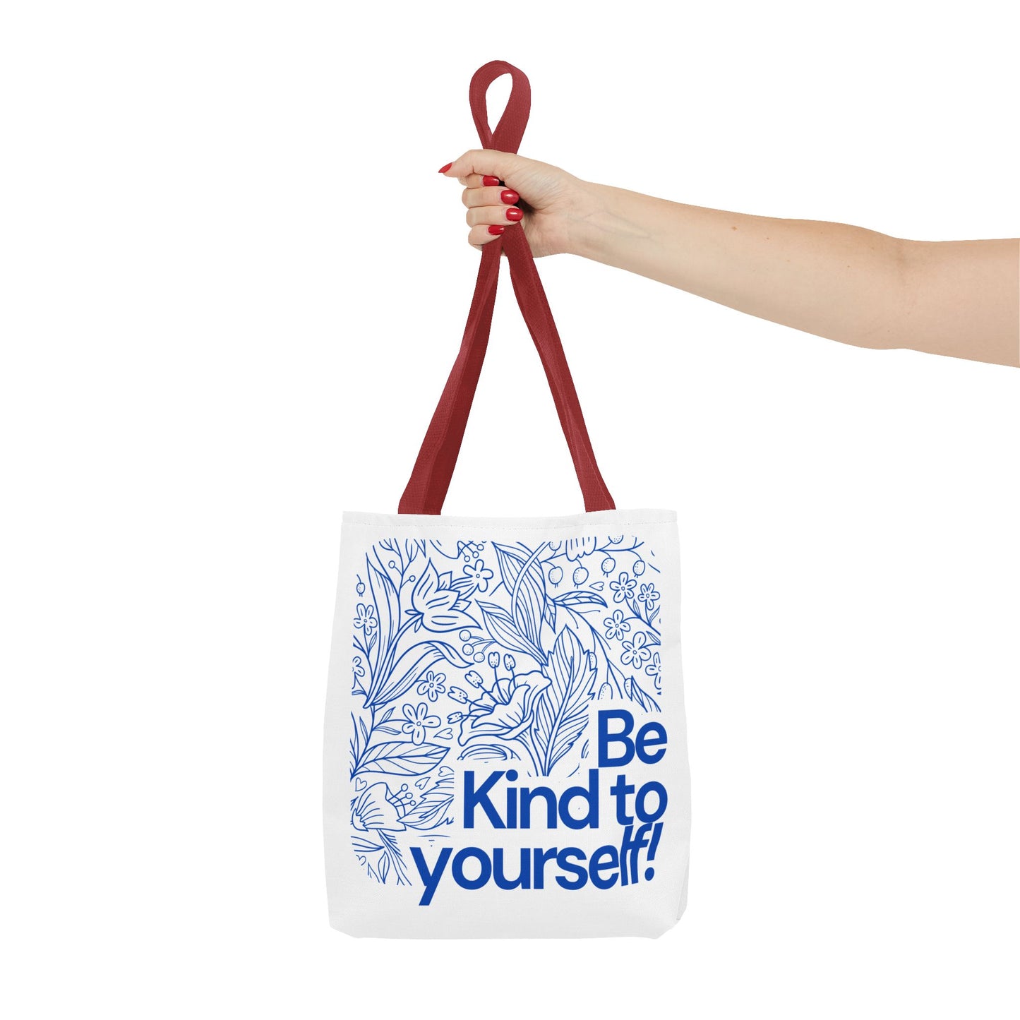 Be Kind to Yourself Tote Bag, Motivational Reusable Bag, Eco-Friendly Shopping Tote