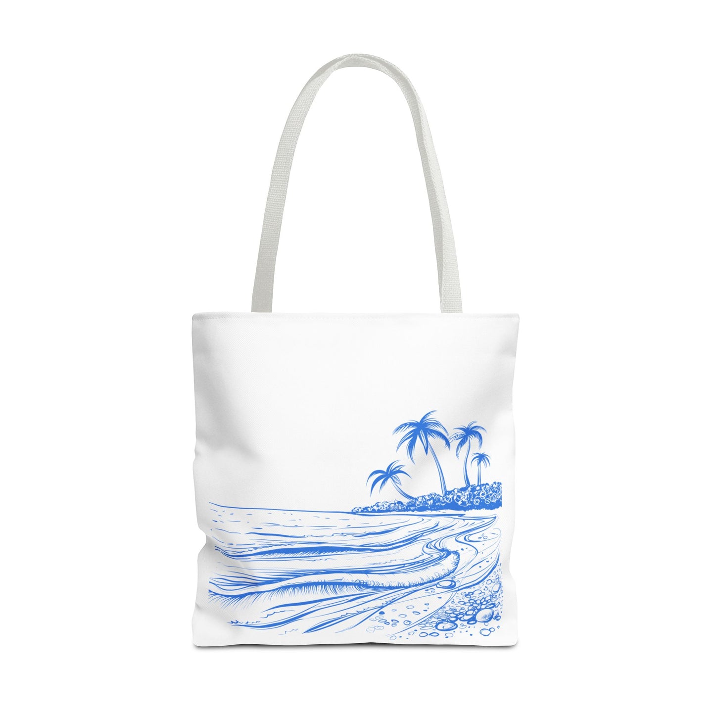Tropical Beach Tote Bag, Stylish Summer Carryall Accessory, Vacation Bag, Beach Day Essentials
