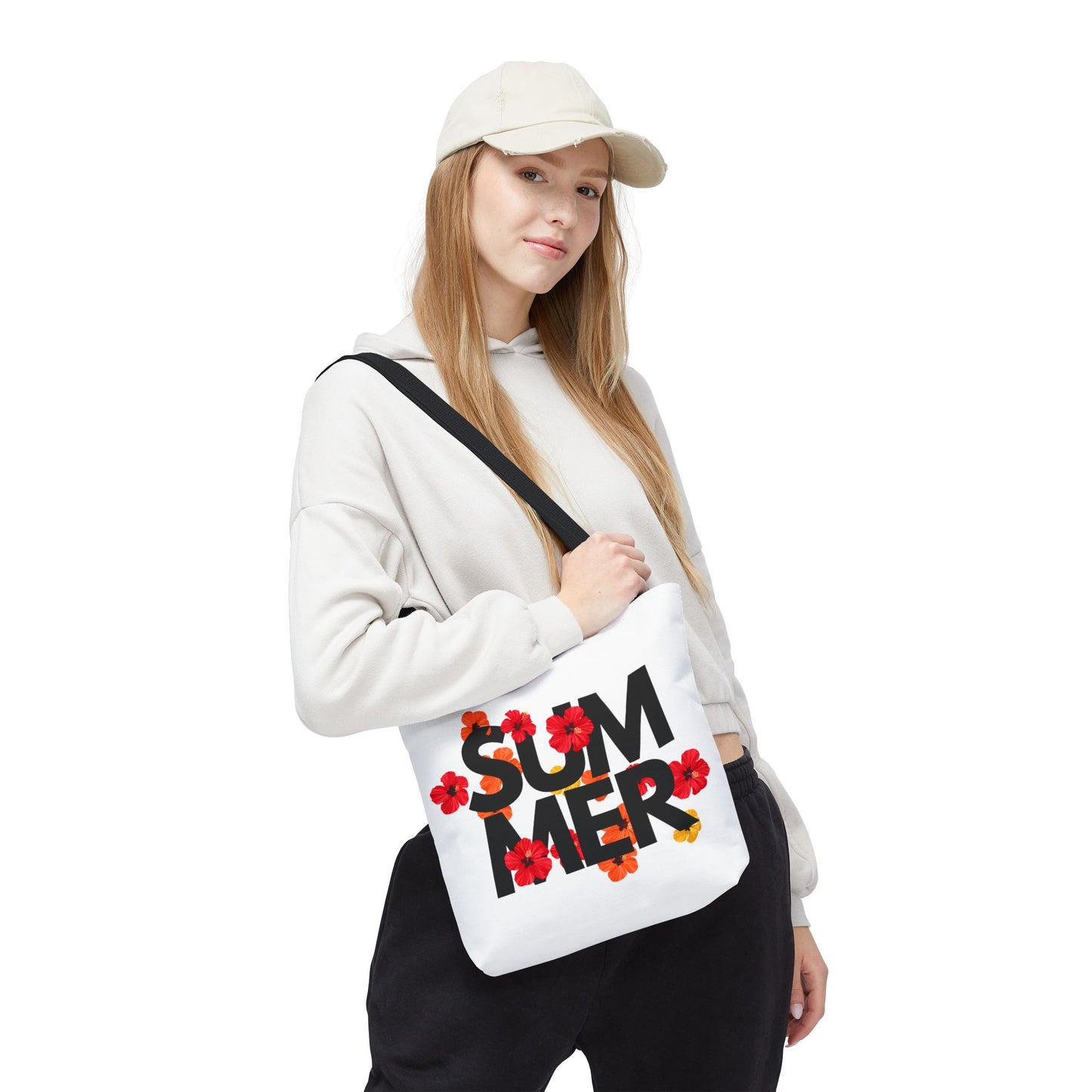 Summer Floral Tote Bag | Beach Picnic, Shopping and Travel Tote, Eco-Friendly