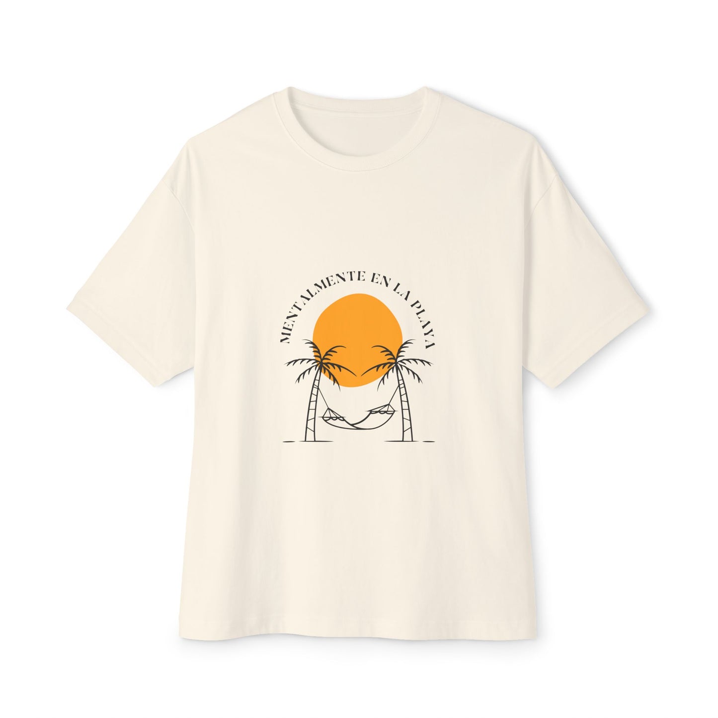 Sunset Vibes Boxy Tee, Relaxed Fit Shirt, Oversized Graphic Tee, Palm Tree Summer Shirt