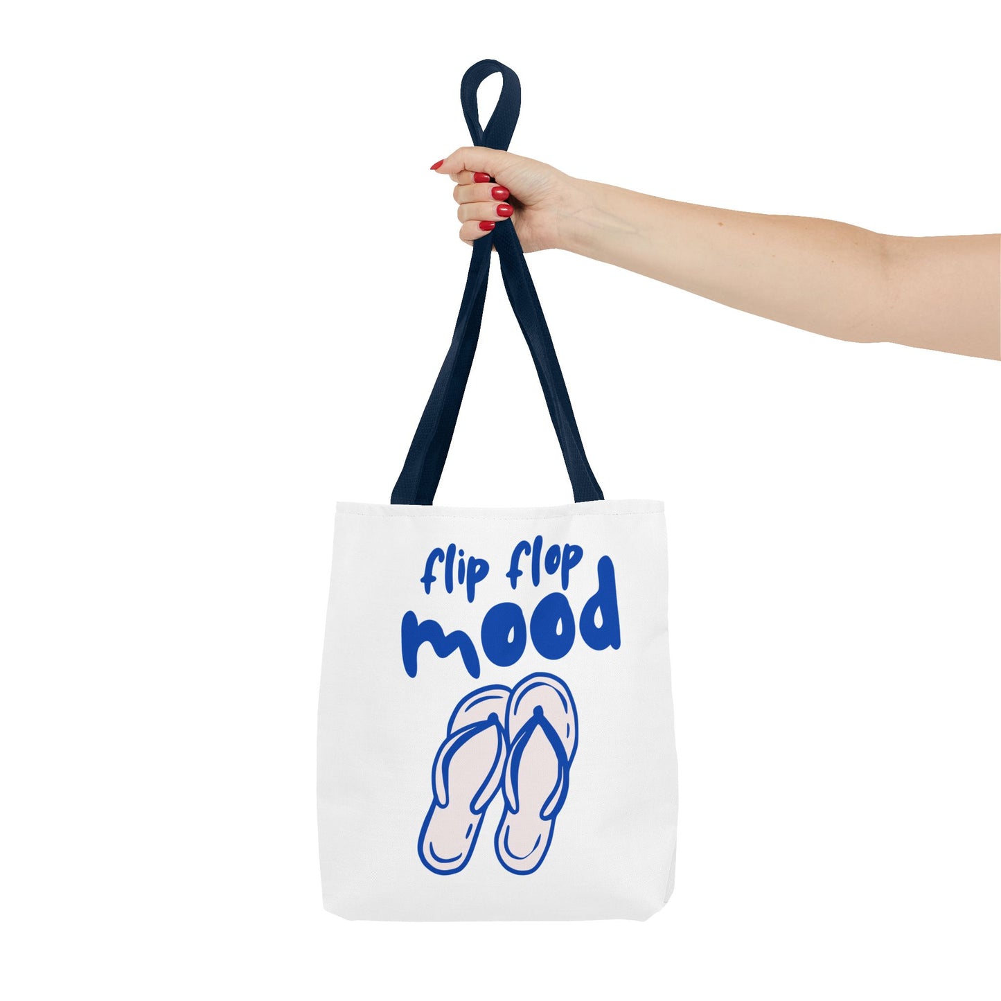 Beach vibes Tote Bag, eco friendly, flip flop mood graphic tote bag