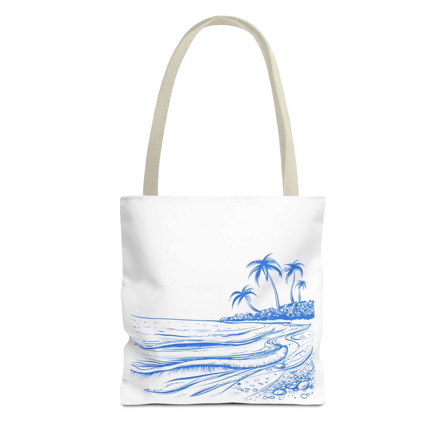 Tropical Beach Tote Bag, Stylish Summer Carryall Accessory, Vacation Bag, Beach Day Essentials