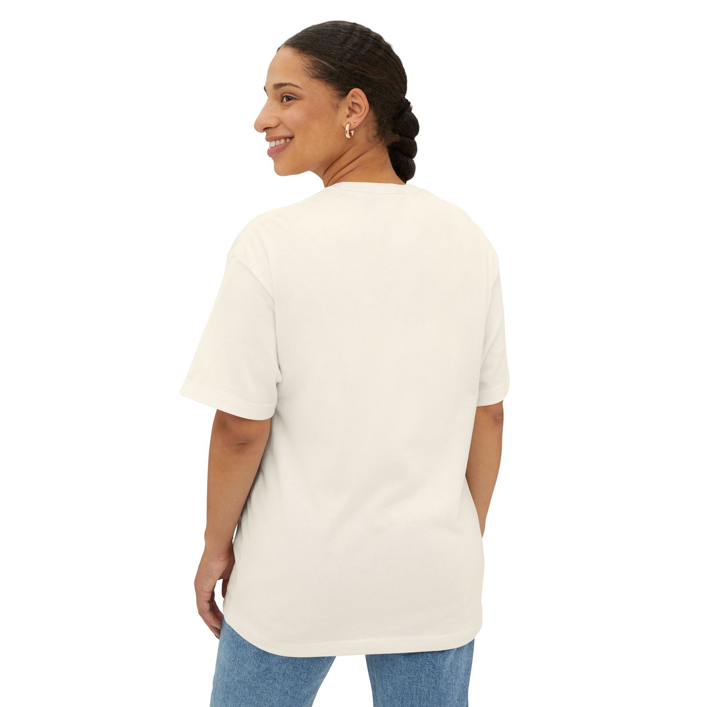 Relaxed Fit T-Shirt with 'Breathe' Design for Mindfulness - Unisex Oversized Boxy Tee