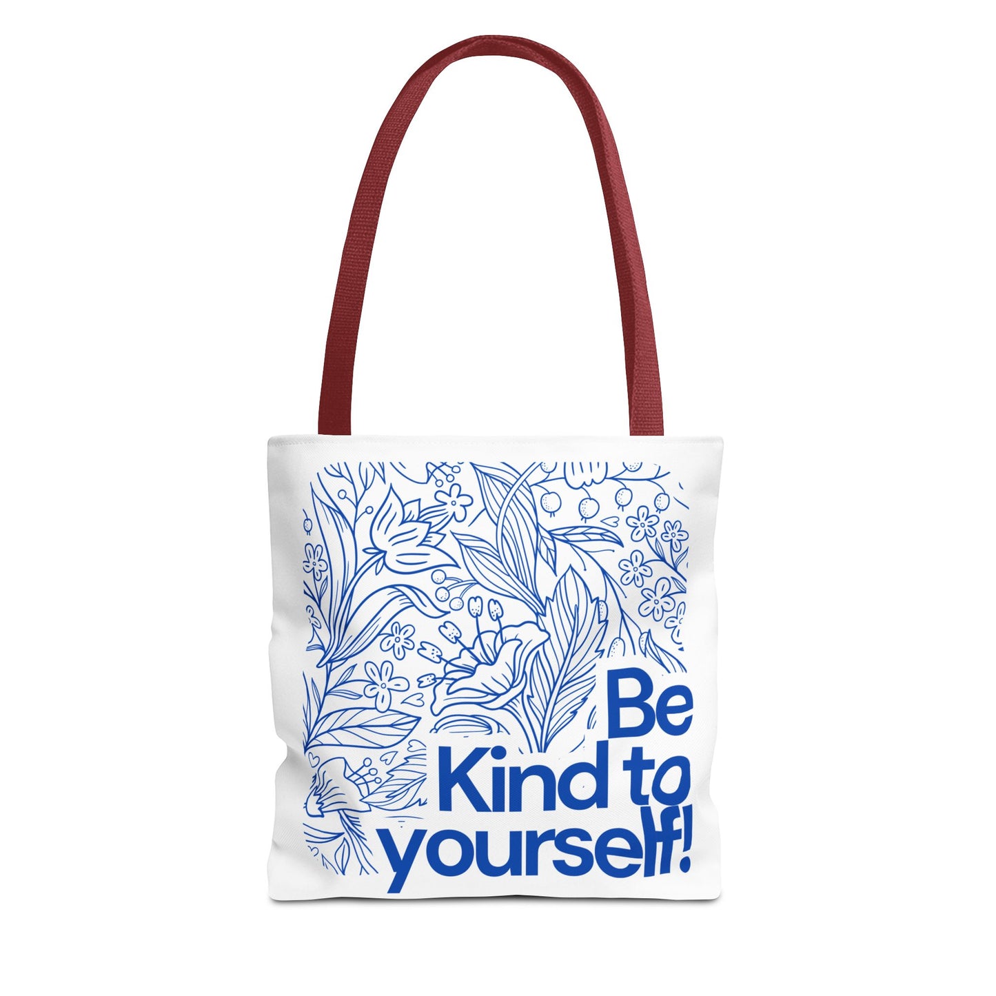 Be Kind to Yourself Tote Bag, Motivational Reusable Bag, Eco-Friendly Shopping Tote