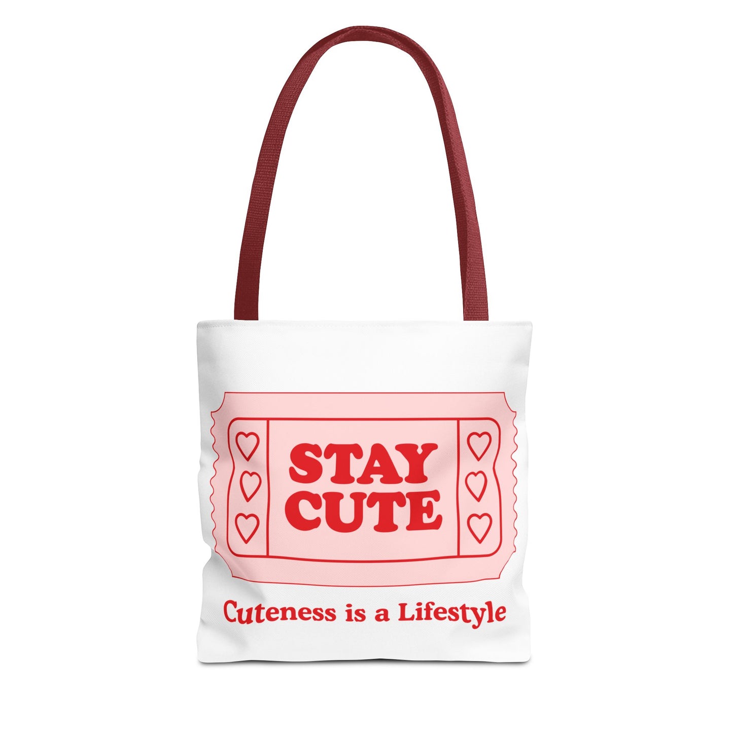 Cute Stay Cute Tote Bag, Shopping Lifestyle Cute Accessories