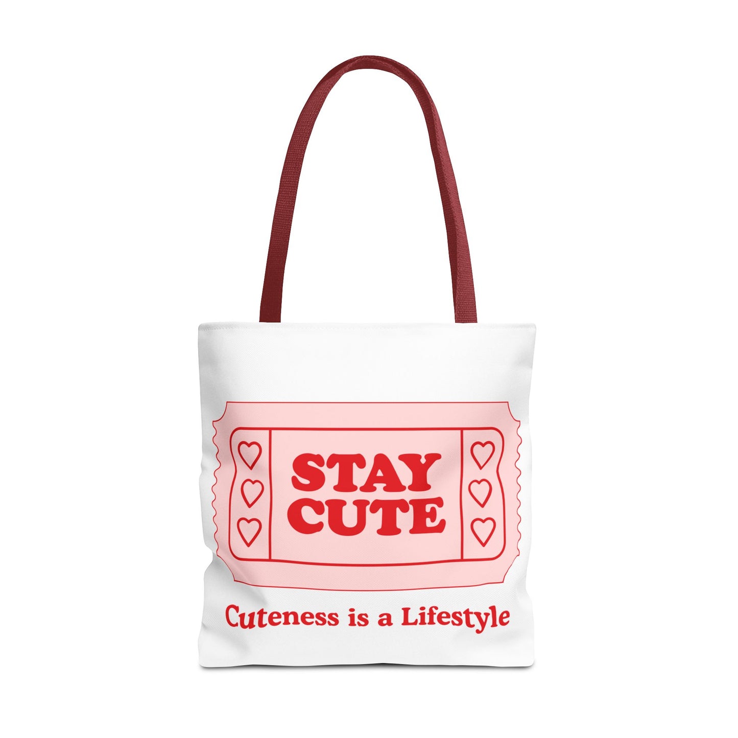 Cute Stay Cute Tote Bag, Shopping Lifestyle Cute Accessories
