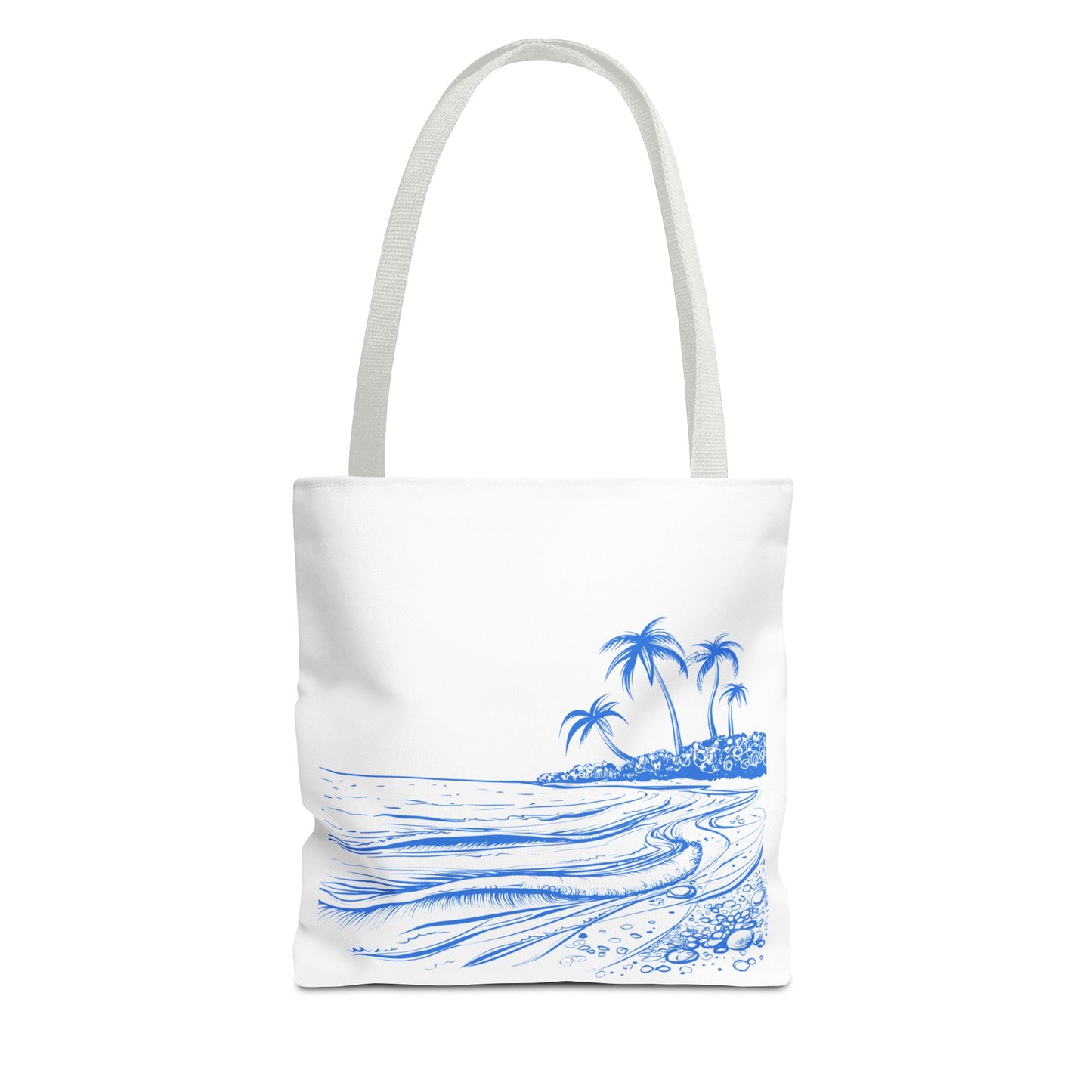 Tropical Beach Tote Bag, Stylish Summer Carryall Accessory, Vacation Bag, Beach Day Essentials