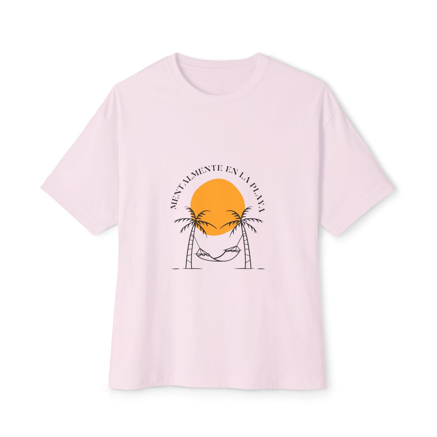 Sunset Vibes Boxy Tee, Relaxed Fit Shirt, Oversized Graphic Tee, Palm Tree Summer Shirt