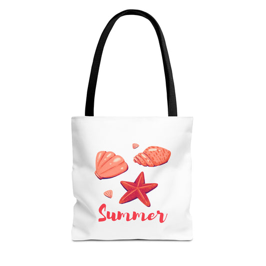 Summer Vibes Tote Bag, Beach Bag, Eco-Friendly Shopping Tote