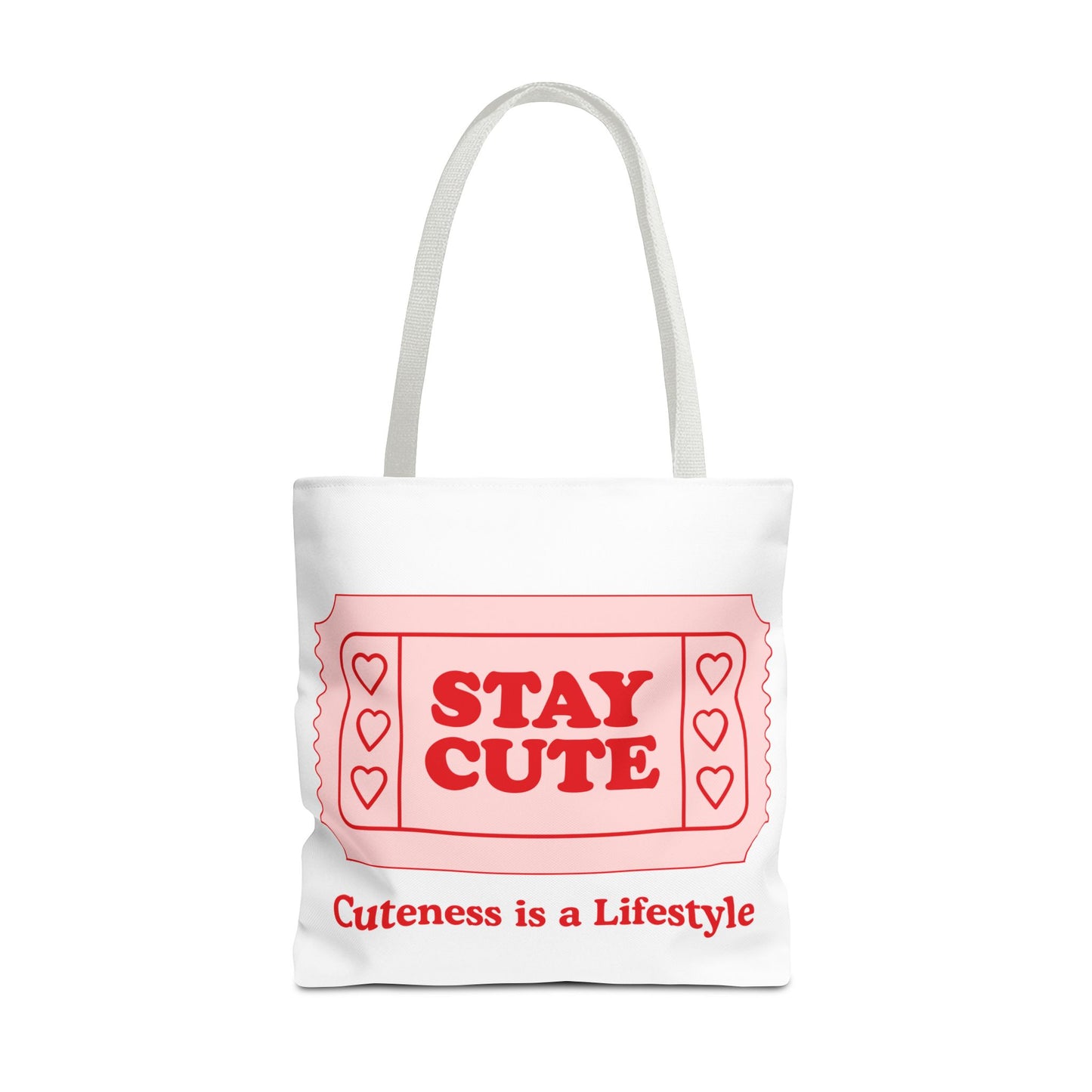 Cute Stay Cute Tote Bag, Shopping Lifestyle Cute Accessories