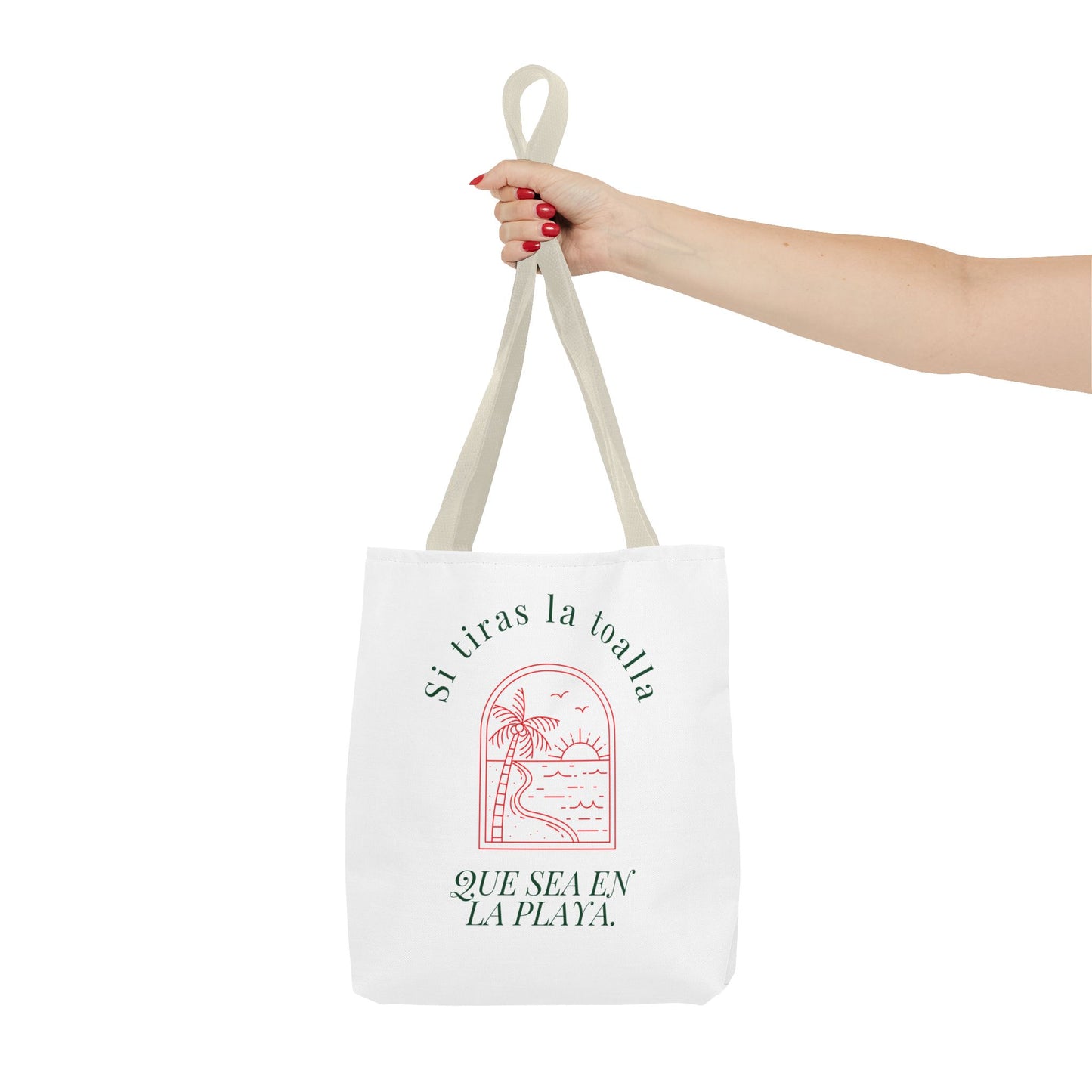 Tote Bag with Beach Vibes, Perfect for Summer Travel, Reusable Shopping Tote, Eco-Friendly Beach Bag