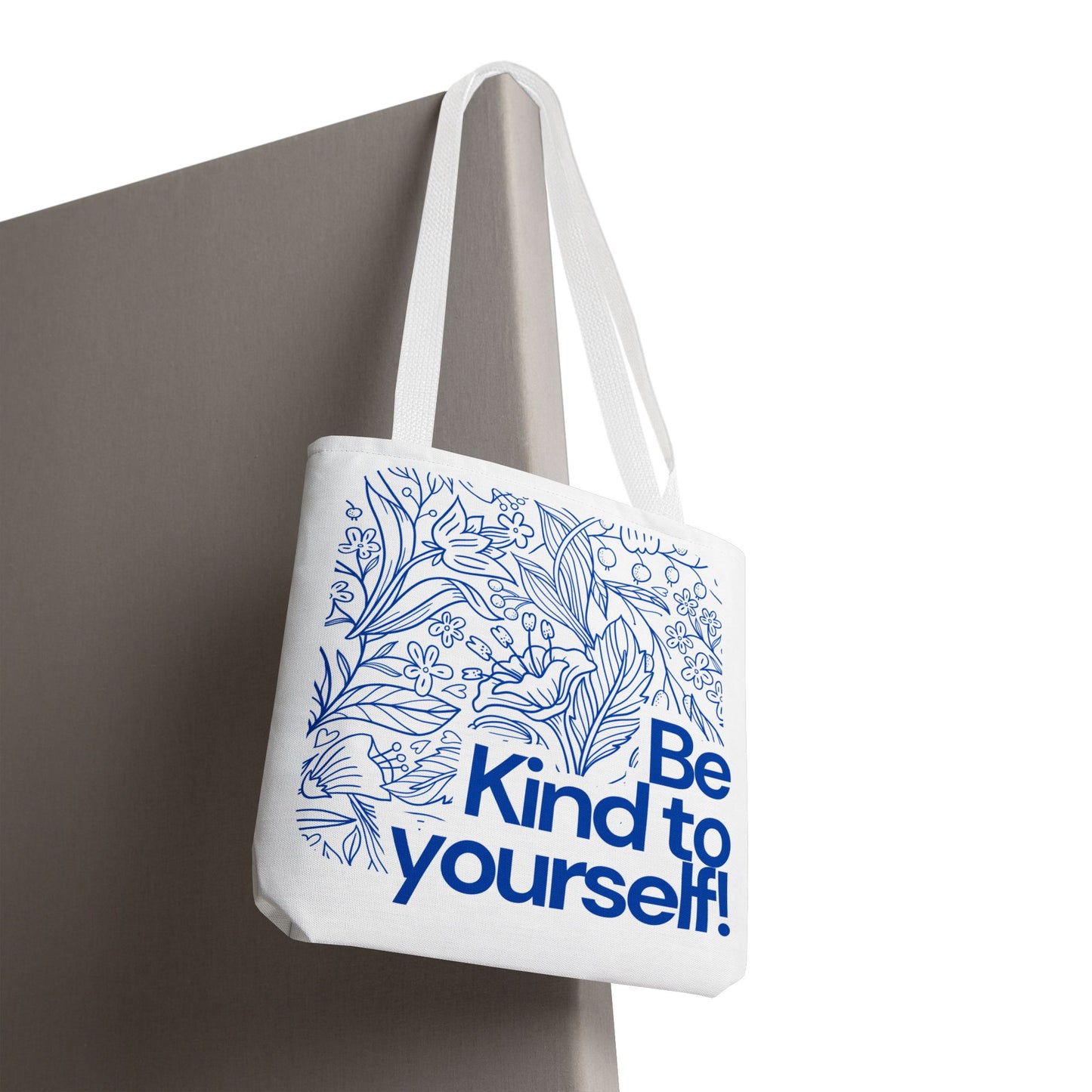 Be Kind to Yourself Tote Bag, Motivational Reusable Bag, Eco-Friendly Shopping Tote