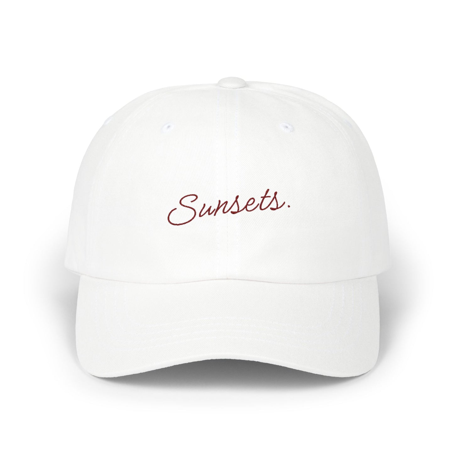 Sunset Classic Dad Cap - Stylish Cotton Hat, Casual Outdoor Accessory, Gift for Father's Day, Summer Outing, Trendy Headwear