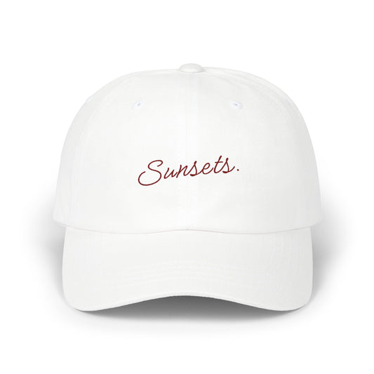 Sunset Classic Dad Cap - Stylish Cotton Hat, Casual Outdoor Accessory, Gift for Father's Day, Summer Outing, Trendy Headwear