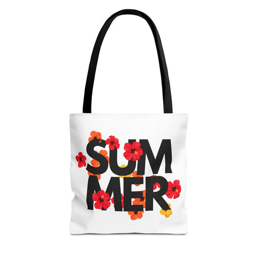 Summer Floral Tote Bag | Beach Picnic, Shopping and Travel Tote, Eco-Friendly