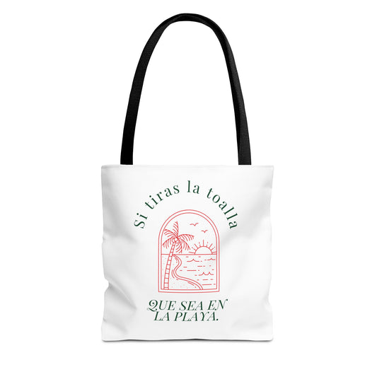 Tote Bag with Beach Vibes, Perfect for Summer Travel, Reusable Shopping Tote, Eco-Friendly Beach Bag